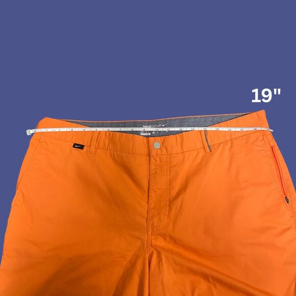 ⛳ Nike Golf Dri-FIT Modern Fit Bright Orange Performance Shorts (Size 38) - Picture 5 of 9